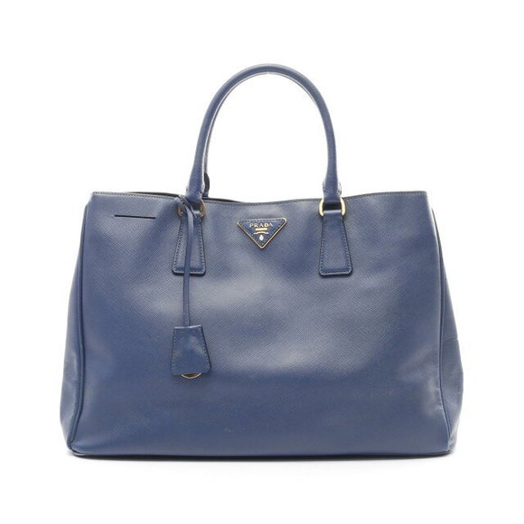 Prada Tote Blue Saffiano Leather Bag Navy - Picture 1 of 7
